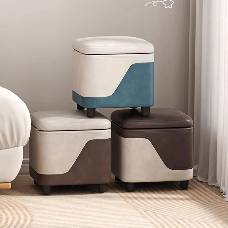 

Italian Style Restaurant Originality Stools Living Room Bedroom Storage Simplicity Stools Multifunctional Furniture Bancos HBLC