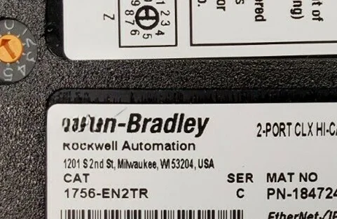 AB 1756-EN2TR PLC Ethernet/IP Communications Bridge