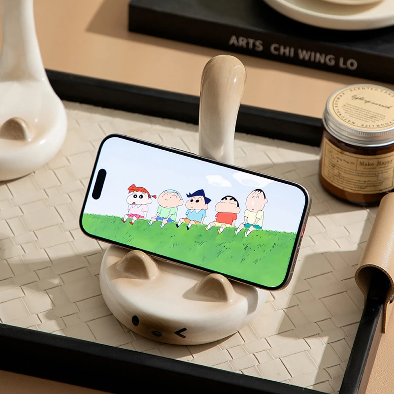 Siam Cat Cartoon Phone Stand, Home Standing and Sitting Phone Holder, Desktop Universal Phone Stand