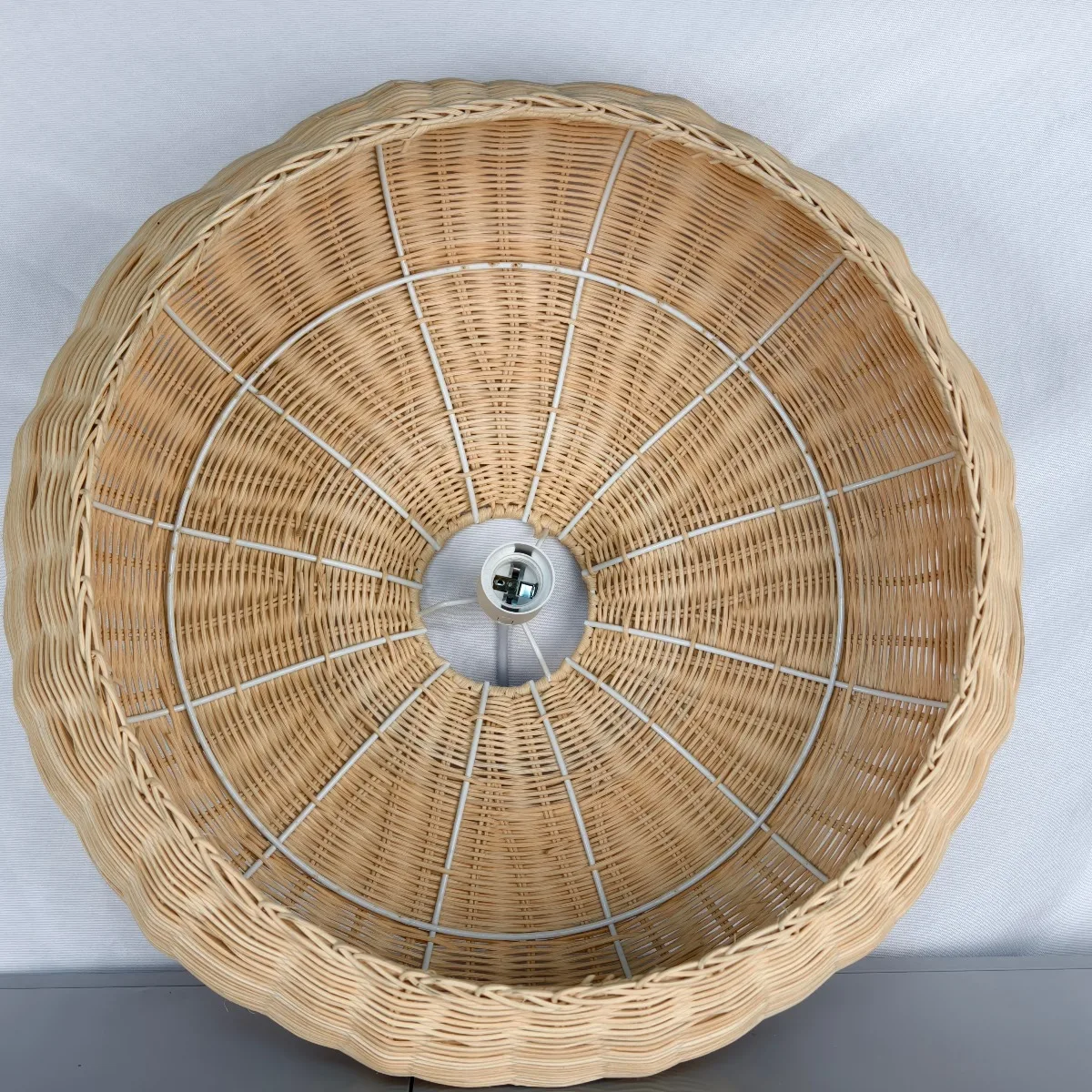 JOYINLED الروطان قلادة تركيب المصابيح خمر مزرعة E27 المنسوجة يدويا مصباح معلق الرجعية الروطان سلة خوص قلادة مصباح ديكور