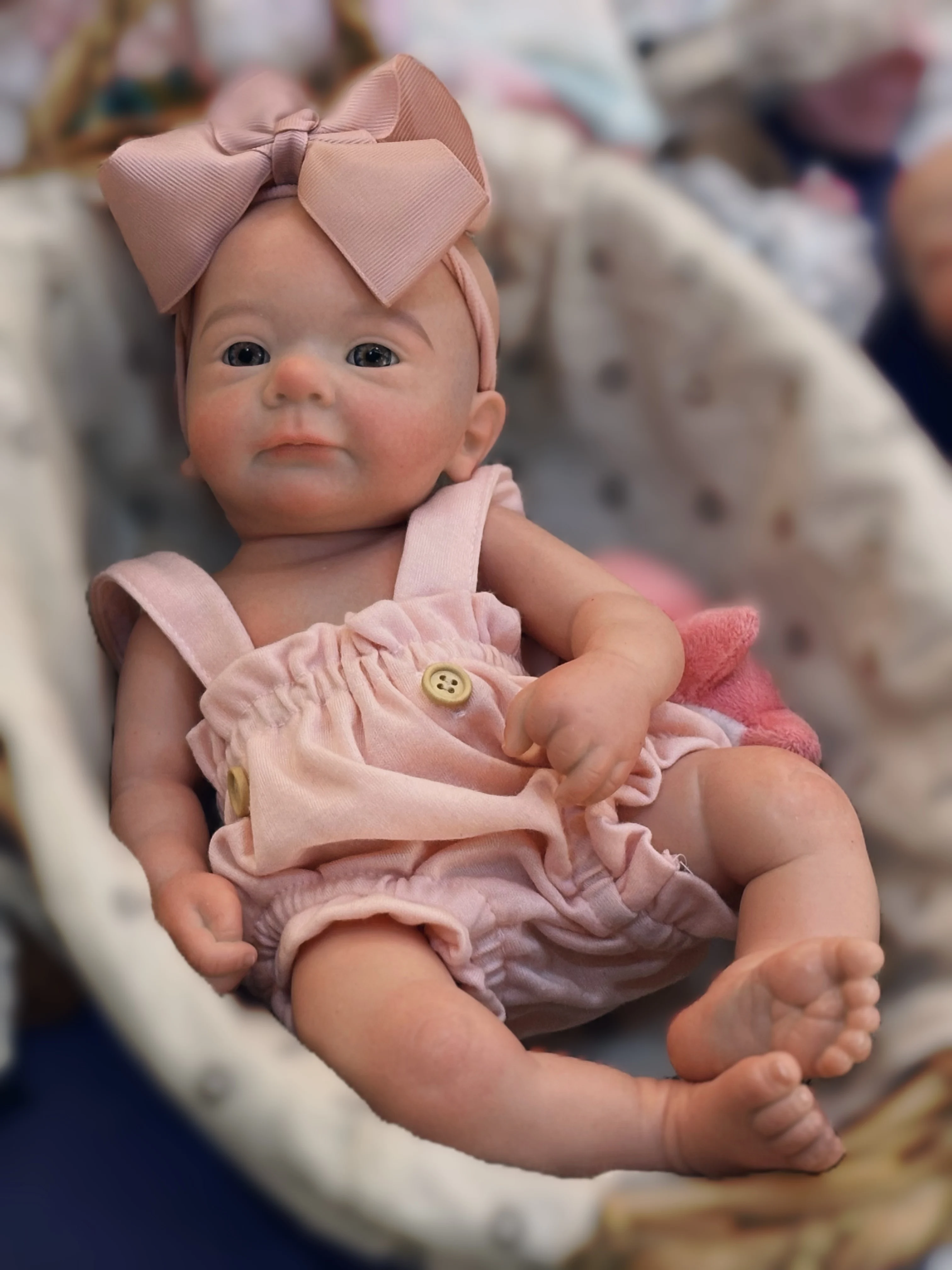 16 Inch Full Soft Silicone Reborn Baby Girl Doll Open Eyes Lifelike Real Skin Touch Newborn Collectible Toy Gift view 5
