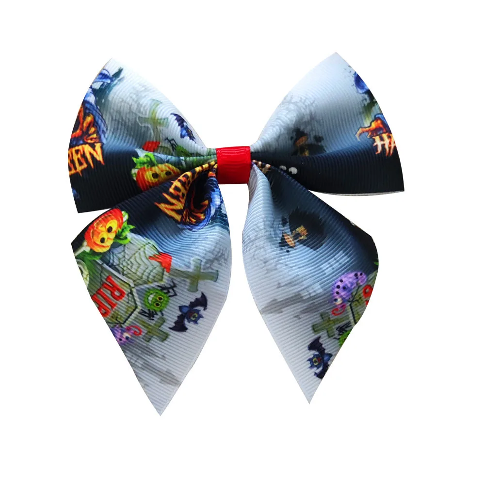 1pc Cute Halloween Bow Hair Clip Fashion Kids Girl Hairpin Party Decoration Barrettes Baby Hair Accessories