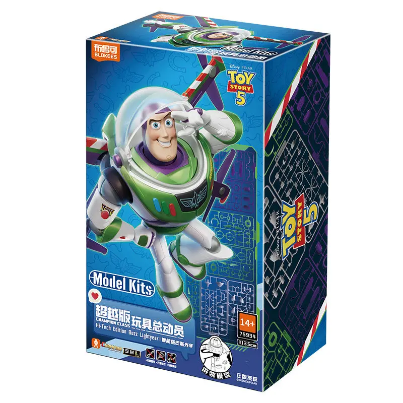 Hot BLOKEES Buzz Lightyear Action Figure Toy Story Assembly Model Kit With LED Collectible Ornament Gift Toys