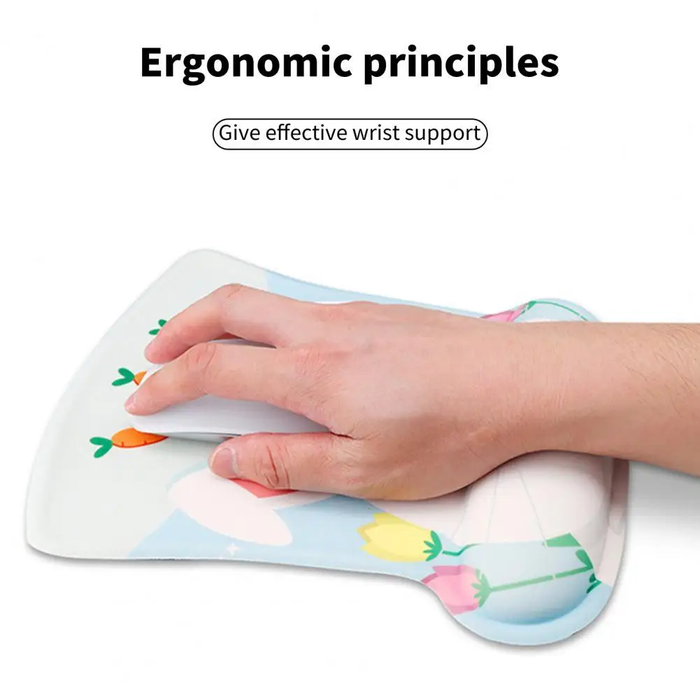 Computer Mousepad Silicone Office Mouse Pad Tear-resistant Fine Workmanship  Premium Carrot Rabbit Print Laptop Mouse Pad