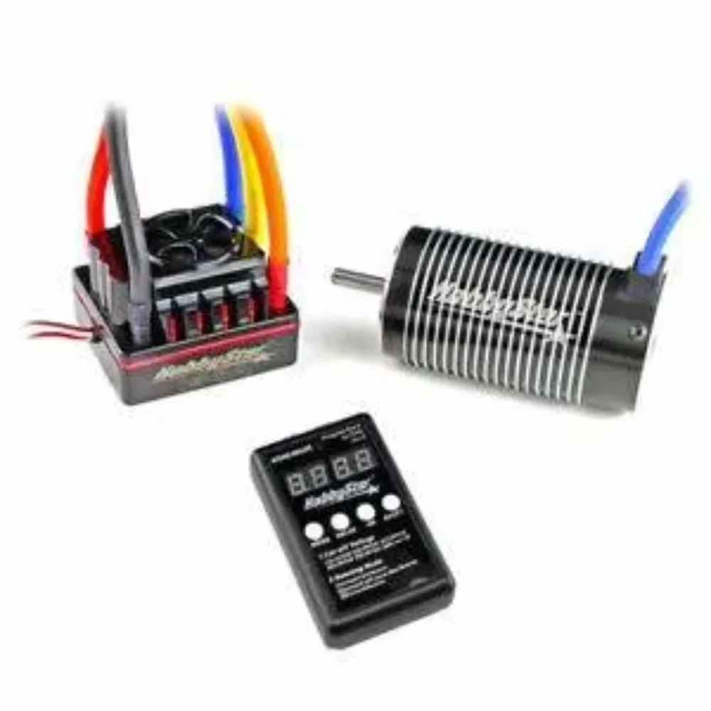 4076 2250KV Sensorless Brushless Motor & 150A Brushless ESC w//3A Switch Mode BEC LED Programming Card Combo Set for 1/8 RC Car