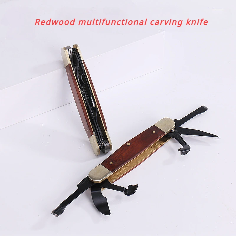 6-way multifunctional SK5 material combination knife outdoor multi-purpose tool folding emergency portable special tool