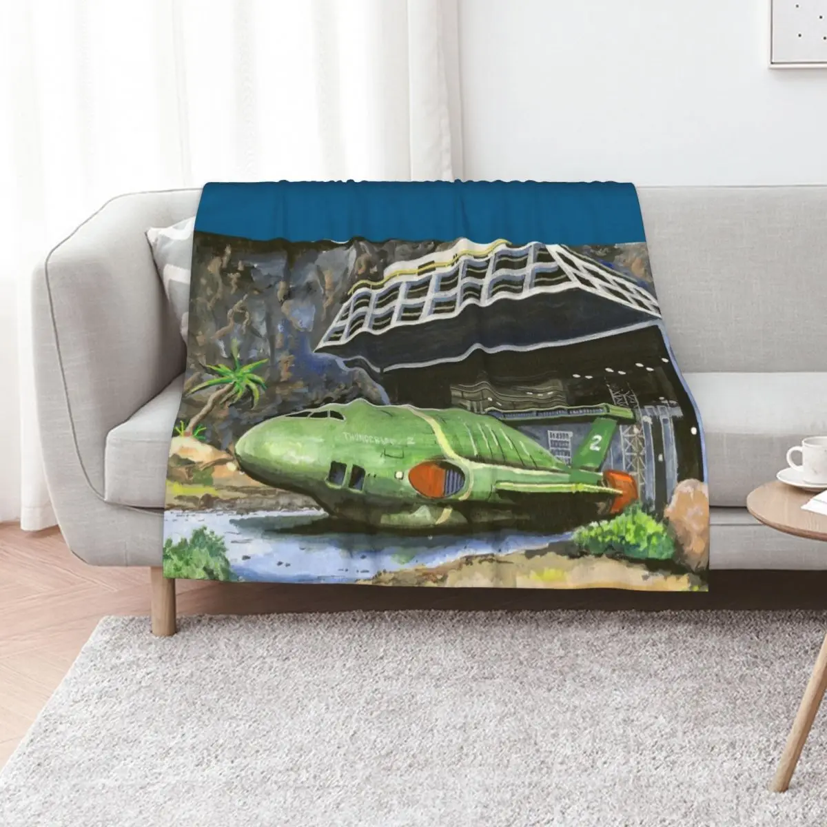 Thunderbird 2 from Thunderbirds Throw Blanket Sofa Throw Cute Vintage Luxury Designer Travel Thin Blankets