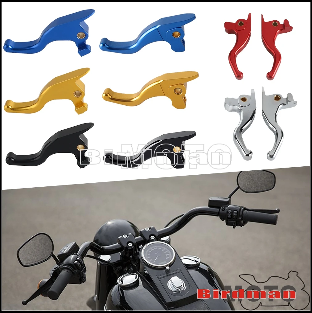 

Black CNC Motorcycle Short Stunt Brake Clutch Lever Motorcycle Accessories For Harley Softail Slim S FLSS Fat Boy S FLSTFBS 2017