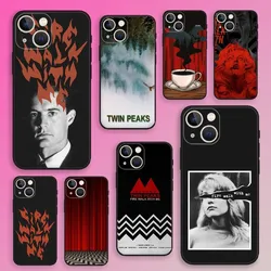 Twin Peaks Fire Walk with Me Phone Case For iPhone 16,15,14,13,12,11,Plus,Pro Max,XS,X,XR,SE,Mini,8,7 Soft Silicone Black Cover