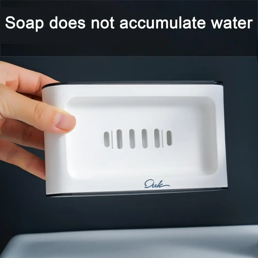 Soap Dish for Quick Water Drainage Prevention of Softening High Soap Dish for Sizes of Soap Removable Side Panel Soap Dish Quick