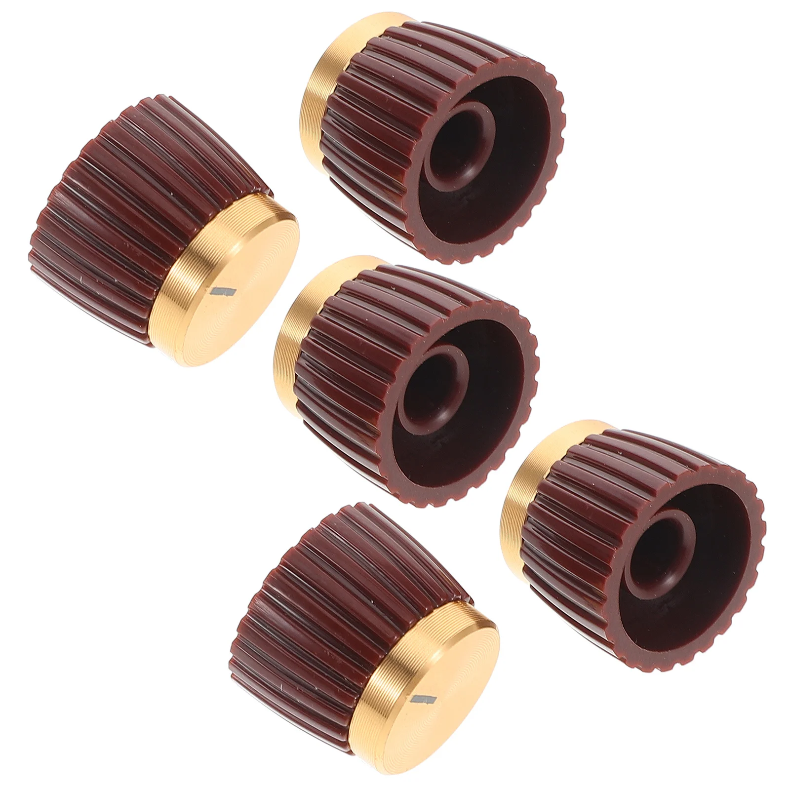 

5Pcs Stable Instrument Control Knobs Replacement Parts for Audio Gear Compact Design Reliable Material for Potentiometer and
