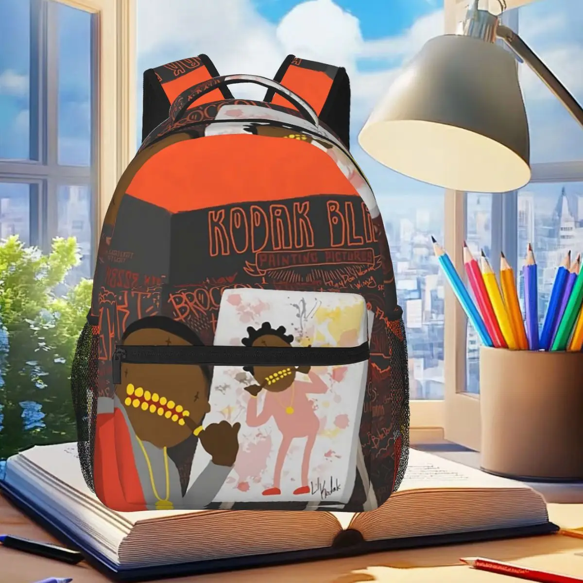 

KODAK BLACK Backpack Student Boys Girls BookBag Kids School Bag Computer Shoulder Bags for Men Women
