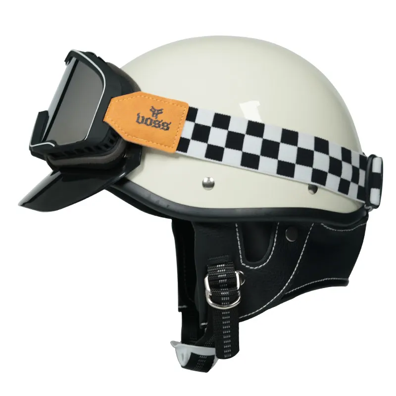 

VOSS Retro vintage motorcycle helmet scooter half helmet cruiser prince motorcycle helmet