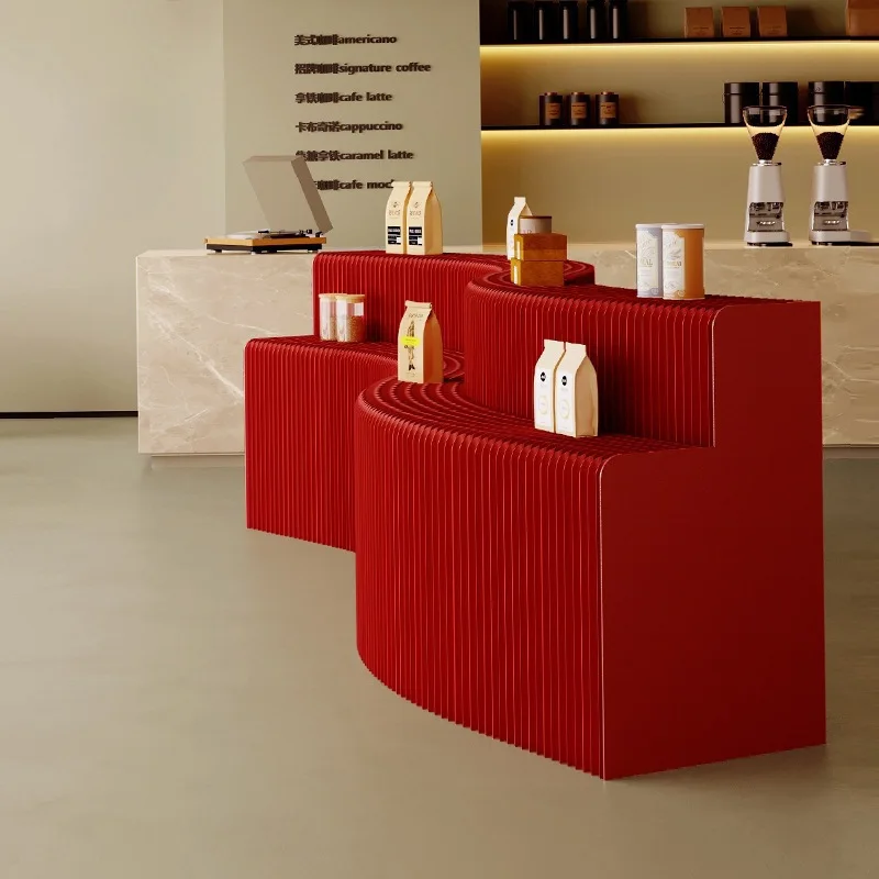 Folding paper display stand, exhibition stand creative fashion multi-function, folding display case