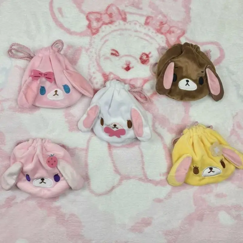 Kawaii Sugarbunnies Drawstring Bag Pouch Momousa Strawberryusa