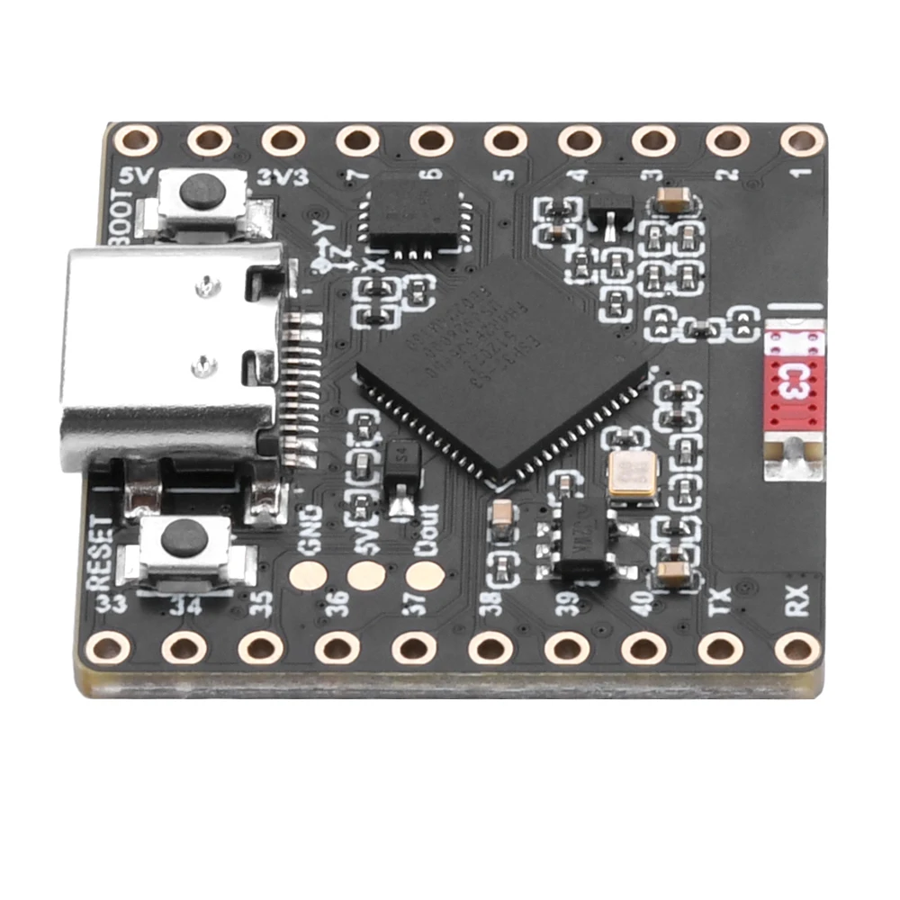 ESP32-S3 Mini-Entwicklungsboard WIFI BT BLE 5 8x8 RGB LED-Matrix an Bord für Elektronikprojekte – Detail 4