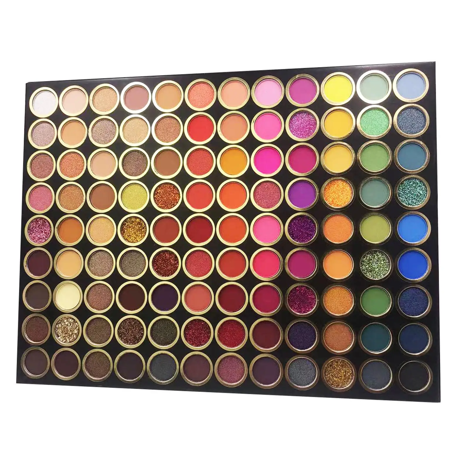 Paleta de sombras de ojos de 108 colores mezclables, brillo mate nacarado resistente al agua para puesta en escena de fiesta