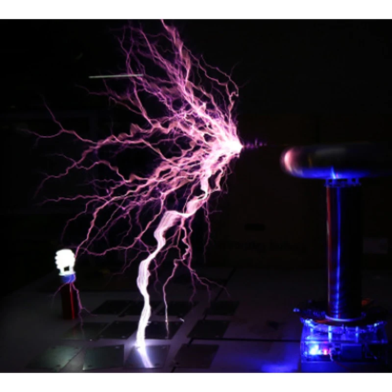 220V SSTC Music Tesla Coil DIY Finished High Frequency Generator 200khz Arc Length 60CM