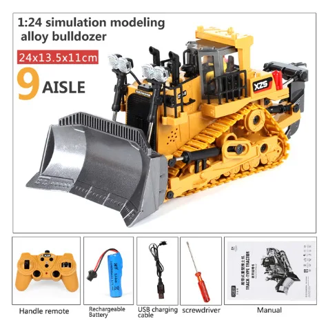 4G RC Excavator with Wireless Bulldozer, Dump Truck and 11 Channels, Best Remote Control Construction Vehicle Toy rc truck  car