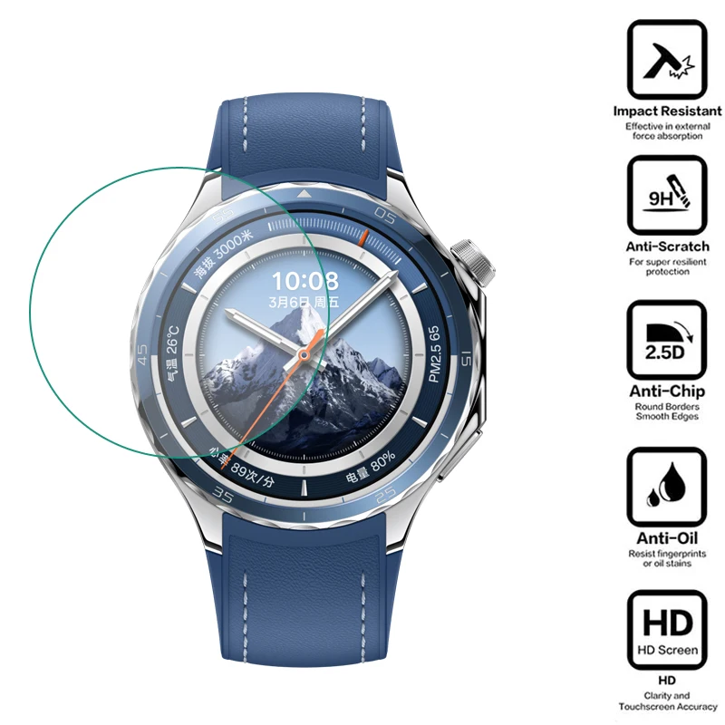 Smartwatch Hard Glass Clear Protective Film Guard For OPPO Watch X2 / OnePlus Watch 3 Screen Protector Cover Smart Accessories
