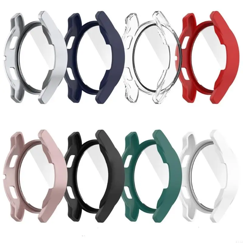 K1AA Frame Housing Film-Glass Film Cover Hard Cover متوافق لمشاهدة 4 40mm 44mm الشاشة واقي شاشة المصد