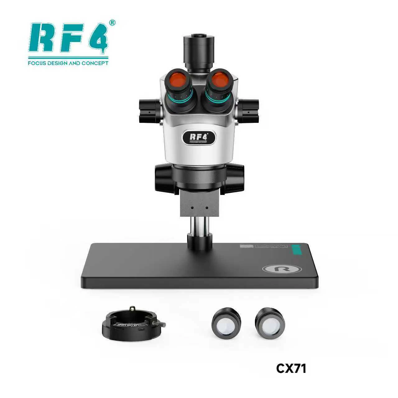RF4 CX71 4K Trinocular Microscope Lnfrared Coating Eyepiece 30°C