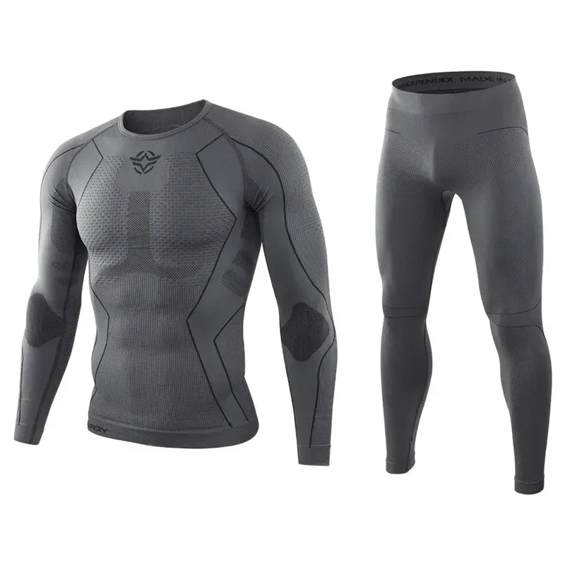 Clothing Hiking Fitness Stretch Men Underwear Thermal Training Dry Thermo Cycling Winter Sets Male Long Breathable Johns Quick