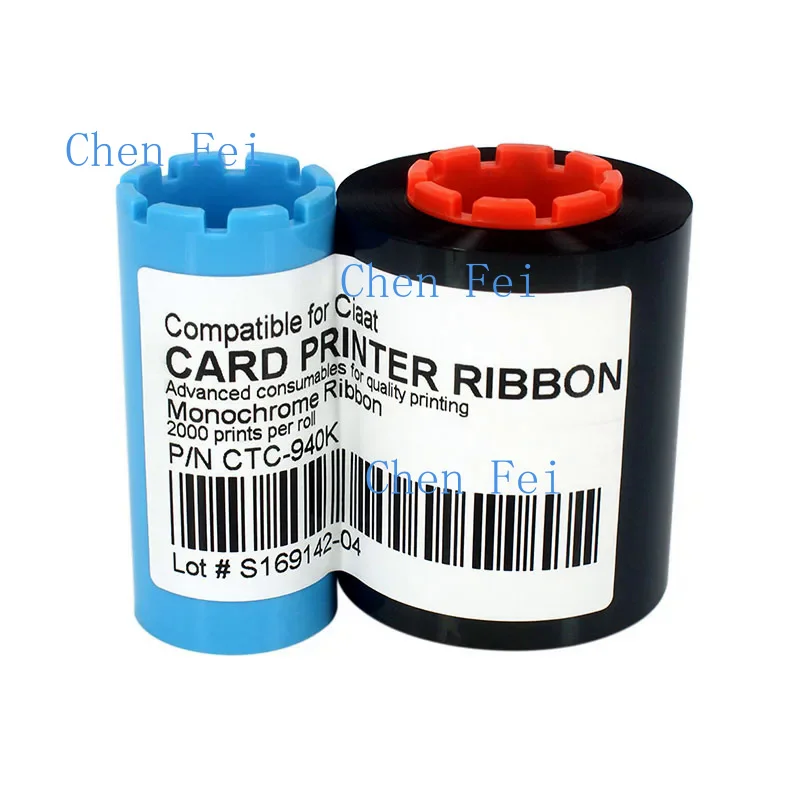 2pcs CTC-940K Black Ribbon 2000Prints For Ciaat CTC-940 Card Printer