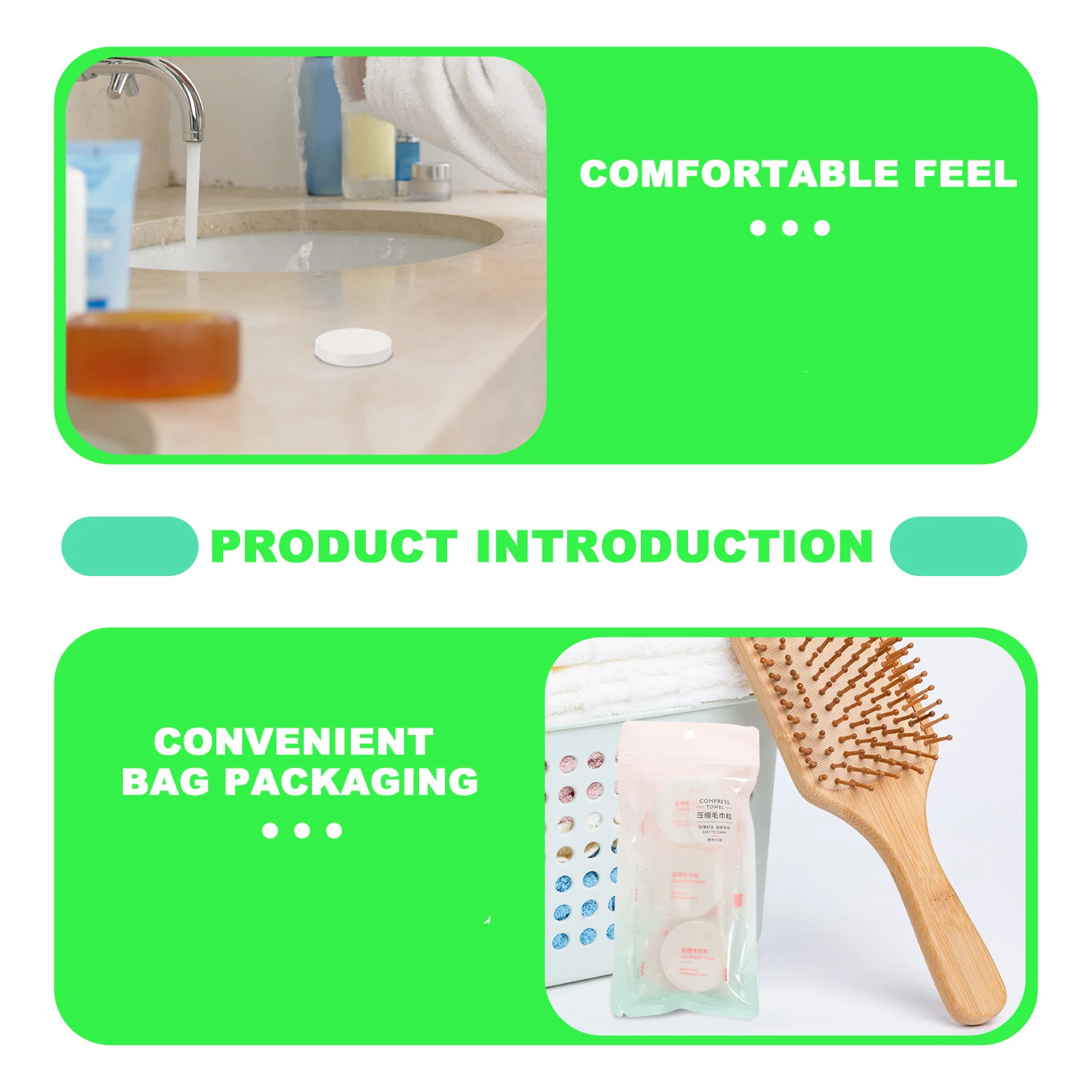 12 قطعة مجموعة مناشف مضغوطة من القطن الخالص لطيف خالية من العطور المتاح مناديل الوجه الجسم المحمولة للاستخدام في صالة الألعاب الرياضية في الهواء الطلق فندق استخدام سوبر