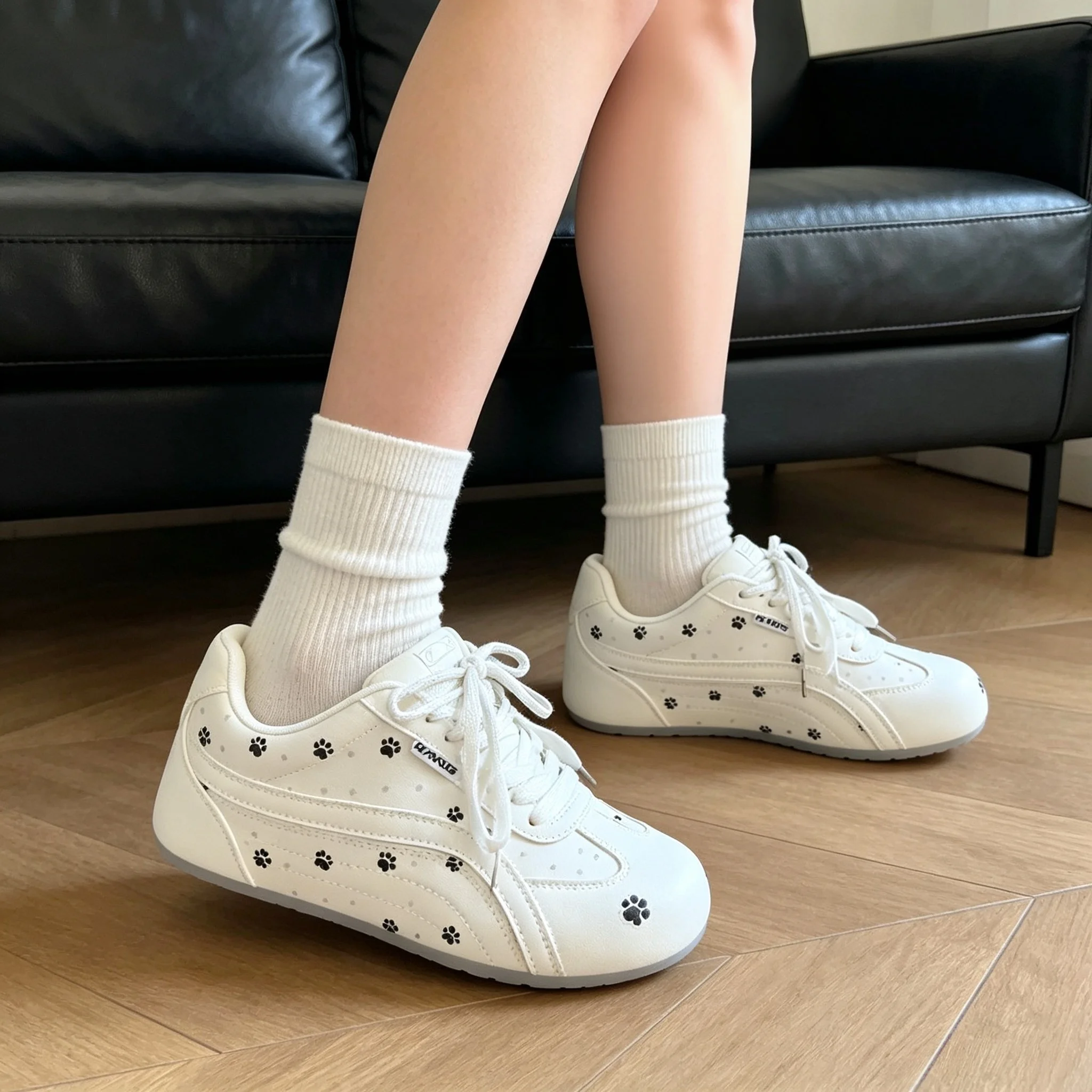 Outdoor Fitness Running Sneakers Fashion Sewing Women Sports Shoes Breathable Casual Sneakers Spring Autumn Jogging Trainers New
