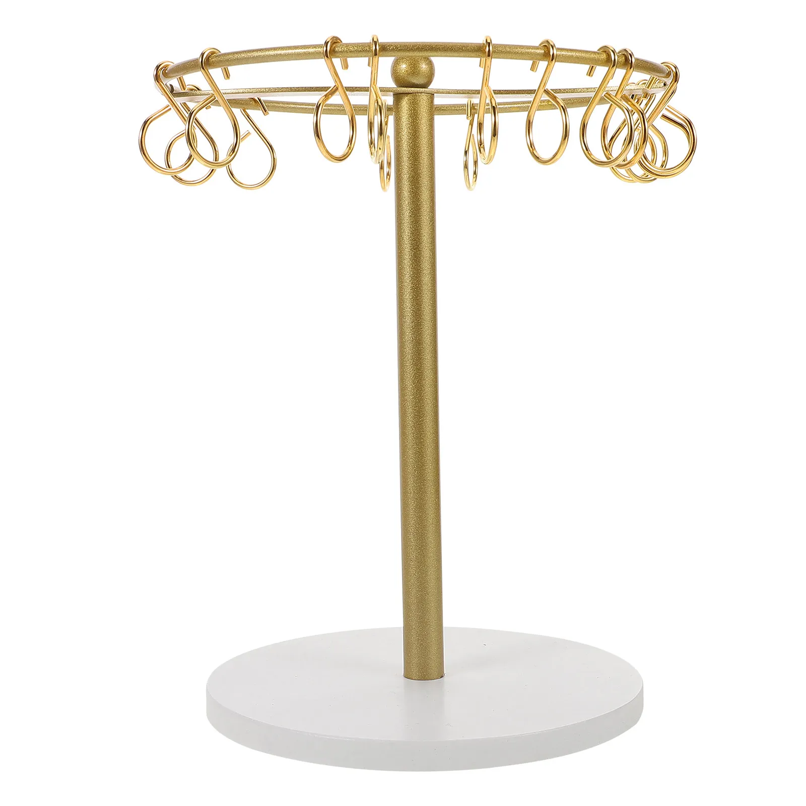 Hair Clip Storage Organizer Metal Holder with Multi-Section Design Hairpin Claw Clip Display Stand for Bedroom Dressing Table