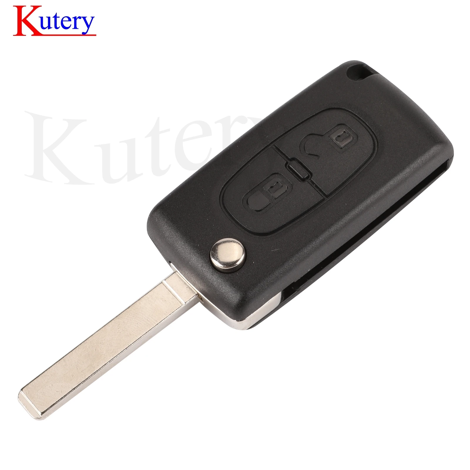 jingyuqin 2/3 Button Flip Fob Car Key Case Shell For Fiat Scudo Ulysse Fit Lancia Phedra HU83/VA2 Blade Ce0523 Ce0536 Replace