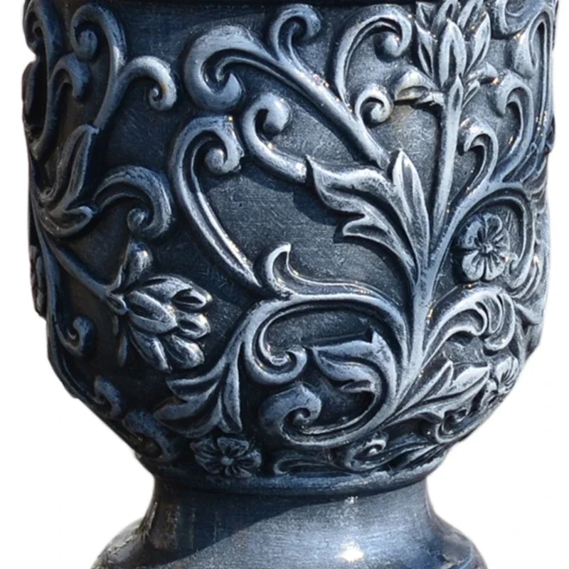 Embossed Goblet Flower Pot Roman European and American Style Vintage Silk Jasmine Balcony Garden Desktop Home Decor