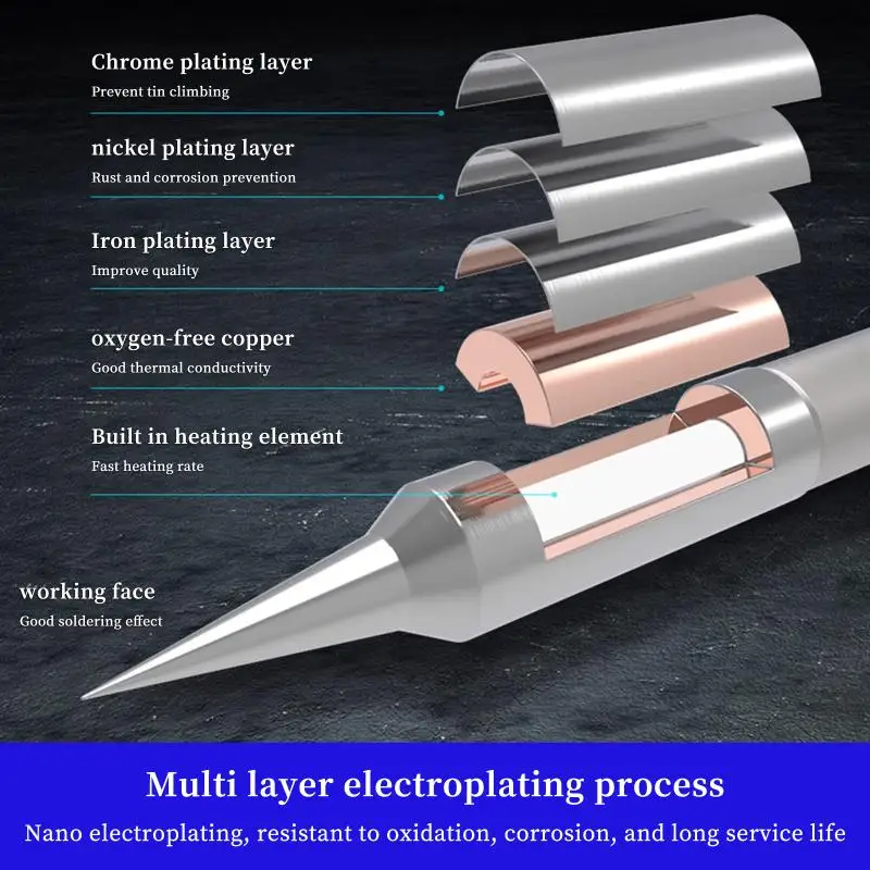 C210 Sereis Soldering Iron Tips C210-TI/TIS/TK Replace Tip T26 Universal Compatible Soldering Station Welding Tools