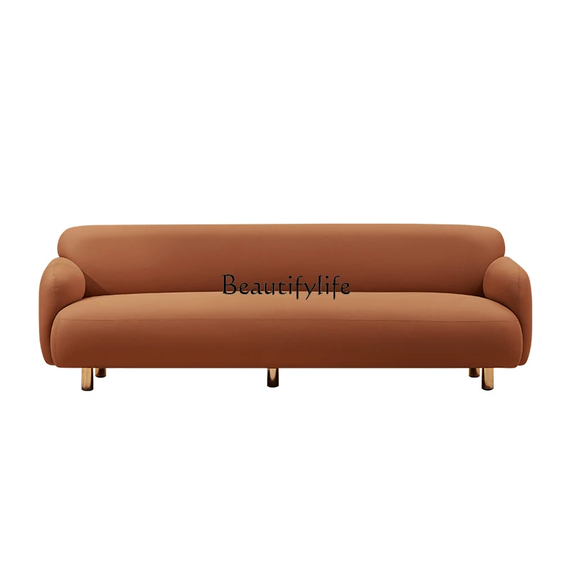 Sofa Faux Leather Waterproof Small Apartment Easy to Care Nordic Simple Modern