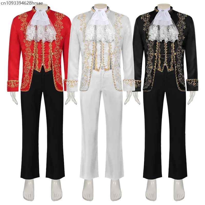 

Medieval Adult Palace Costumes King Prince Cosplay Outfit Opera Stage Hosting Performance Costumes Halloween