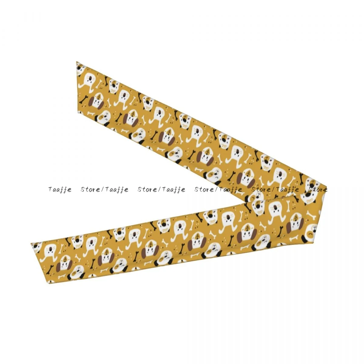 Cute Dog Faces In Scandinavian Style Bandanas Hairband Head Tie Sports Headband for Running Tennis Karate Athletics Brief Style