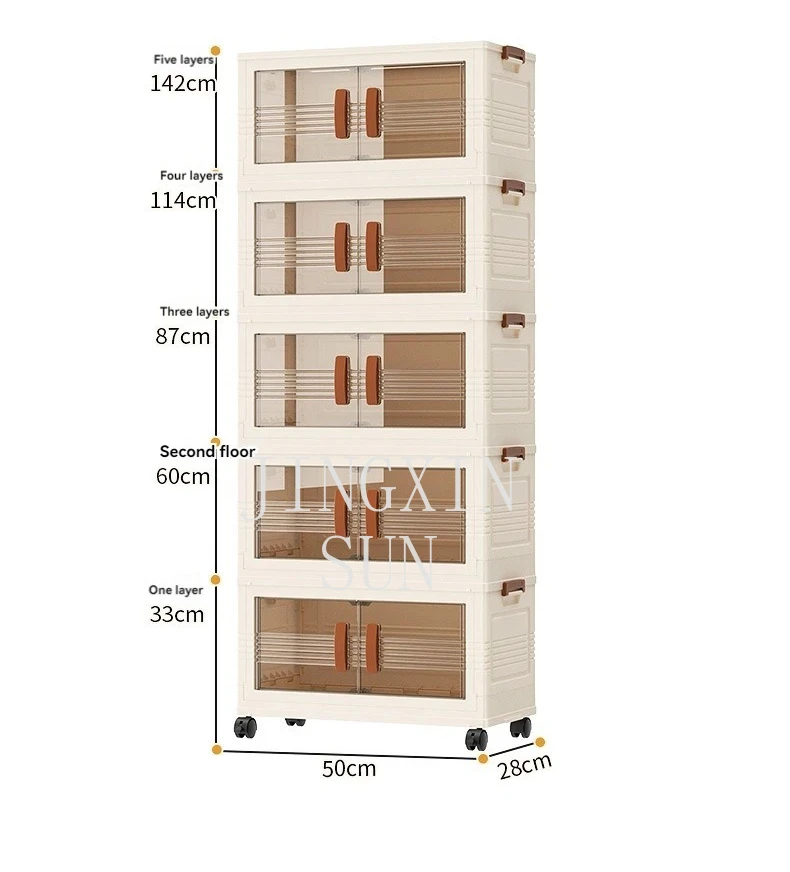 folding-storage-cabinet-multi-layer-home-bedroom-storage-box-installation-free-wardrobe-snack-toy-storage-box