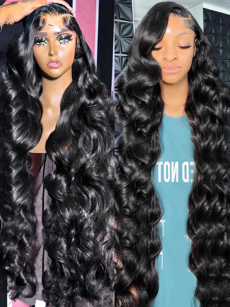 30 40 Inch 13x4 13x6 HD Body Wave Lace Front Wig Pre Plucked Loose Wave Lace Frontal Wig 100% Human Hair Wigs For Black Women