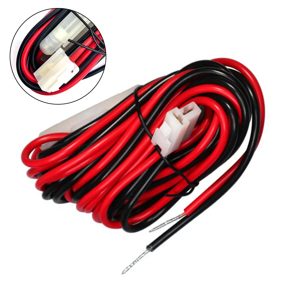 300cm 25W 13.8V T-head Power Cord For FT7800R,7900,8900 For ICOM Car Walkie-talkie Radio Cable Dual Fuse Protection Power Cable