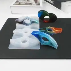 Handmade Thumb Bookmark Crystal Epoxy Resin Mold Book Page Holder Silicone Mould DIY Crafts Reading Accessories Tool