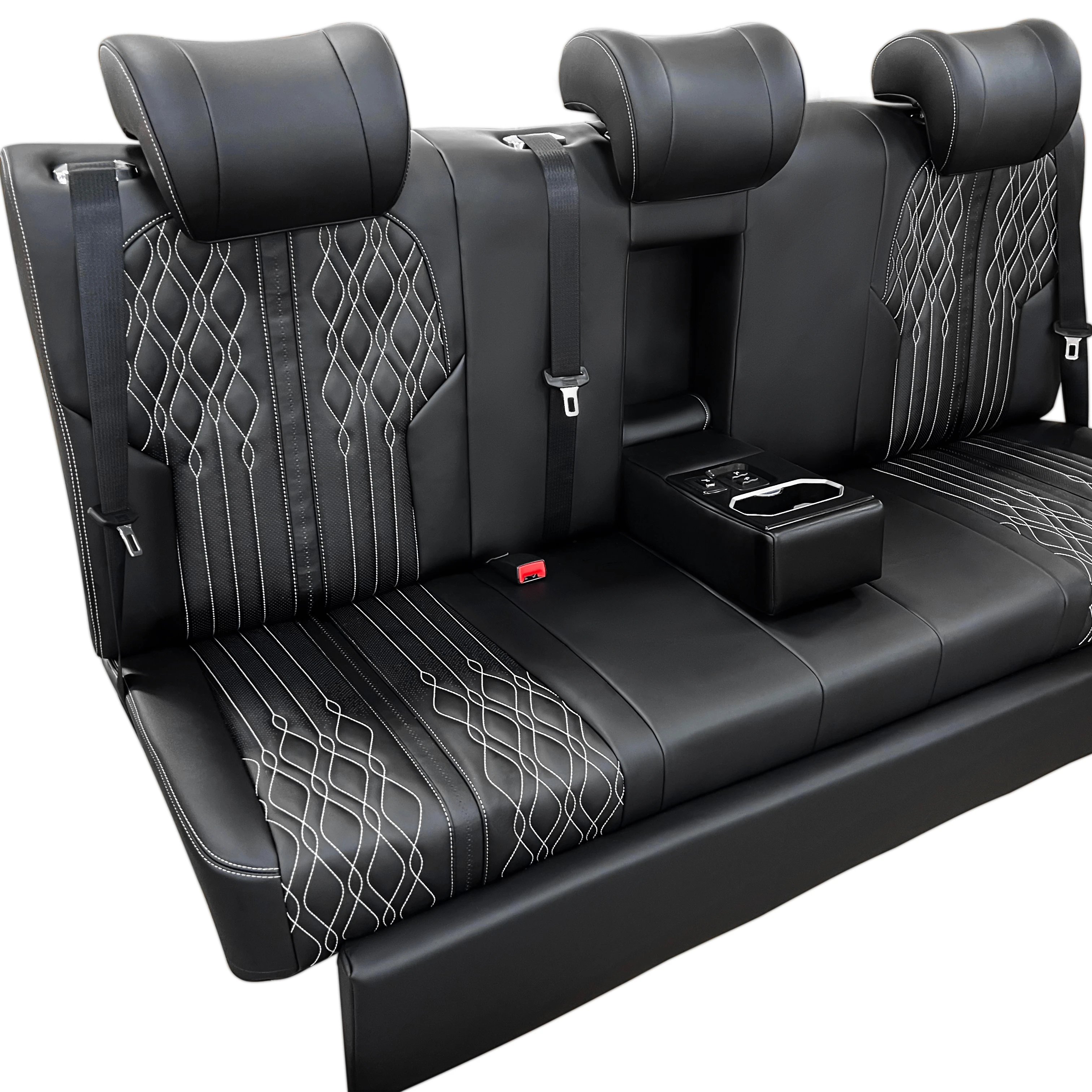 

Для STSF-JD 3-местный диван-скамья, диван-кровать, сиденье с регулируемой мощностью Vip Auto, электрический роскошный фургон, задние сиденья автомобиля