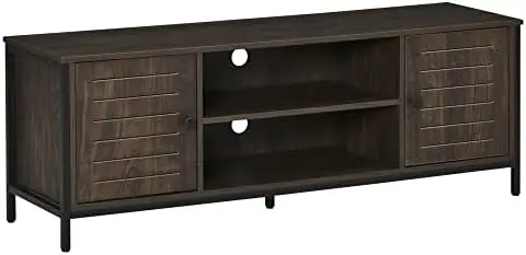 

TV Stand for TVs up to 60", Industrial Entertainment Center Cabinet with Shelves for Living Room or Bedroom, Oak Filing cabinet