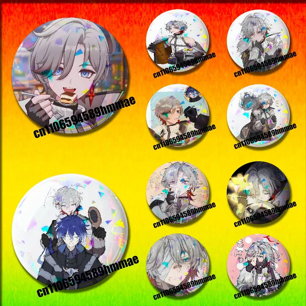 

For Genshin Impact Illuga Emblem Round Pins Insignia Badge Cover Brooch Button Hats Decoration 32mm