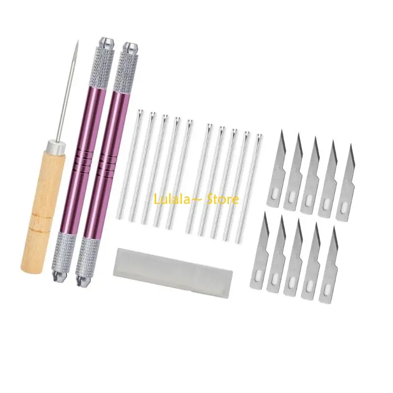 Y4QA Efficient Ergonomic Doll Hair Planting Tool Rerooting Toolkits Metal Doll Hair Rooting Tool for Doll Crafting Use
