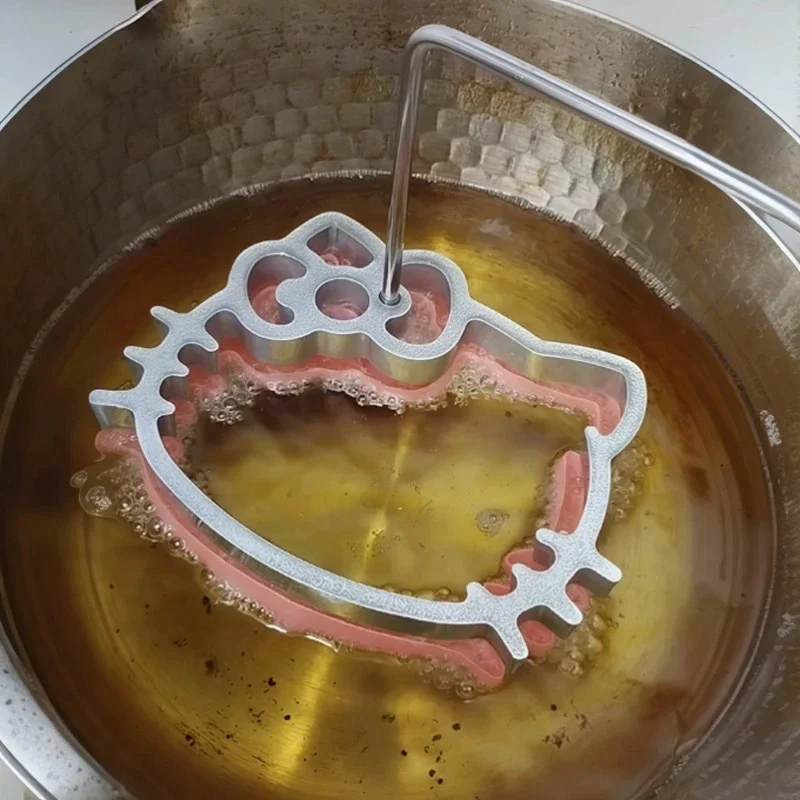 

Cartoon Cat Aluminum Donut Mold Nonstick Fried Dough Tool Deep Frying Kitchen Baking Mould For Homemade Desserts
