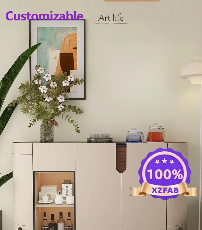 Factory Direct 2026 Tea bar machine and dining side cabinet integrated household automatic 2024 new intelligent solid wood