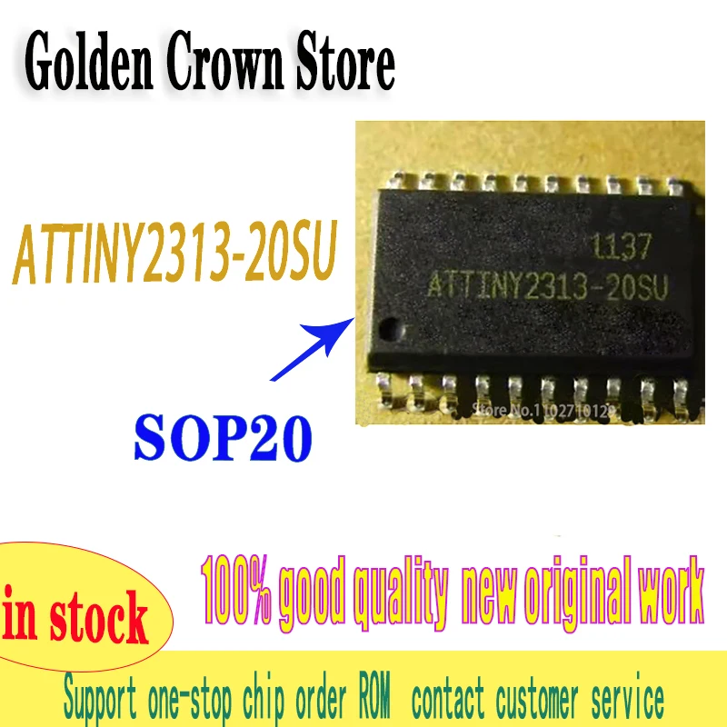 5 ~ 10 unids/lote 100% ATTINY2313-20SU ATTINY2313 sop-20 Chipset nuevo y Original en Stock
