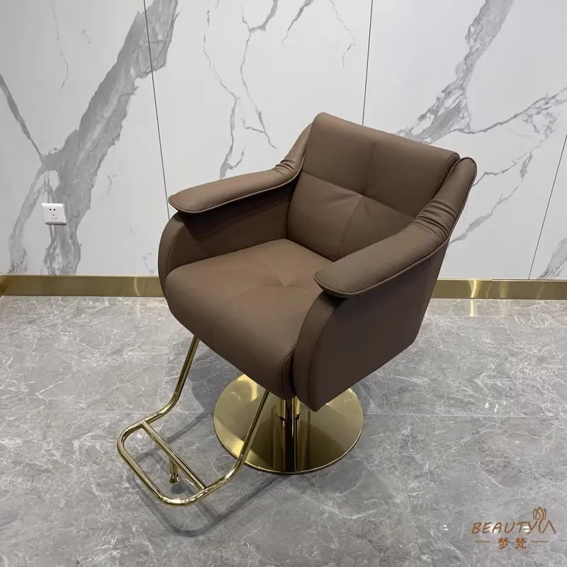 Equipment Black Barber Chair Luxury Leg Rest Gold Barber Chair Salon Tattoo Cadeira De Barbeiro Commercial Furniture