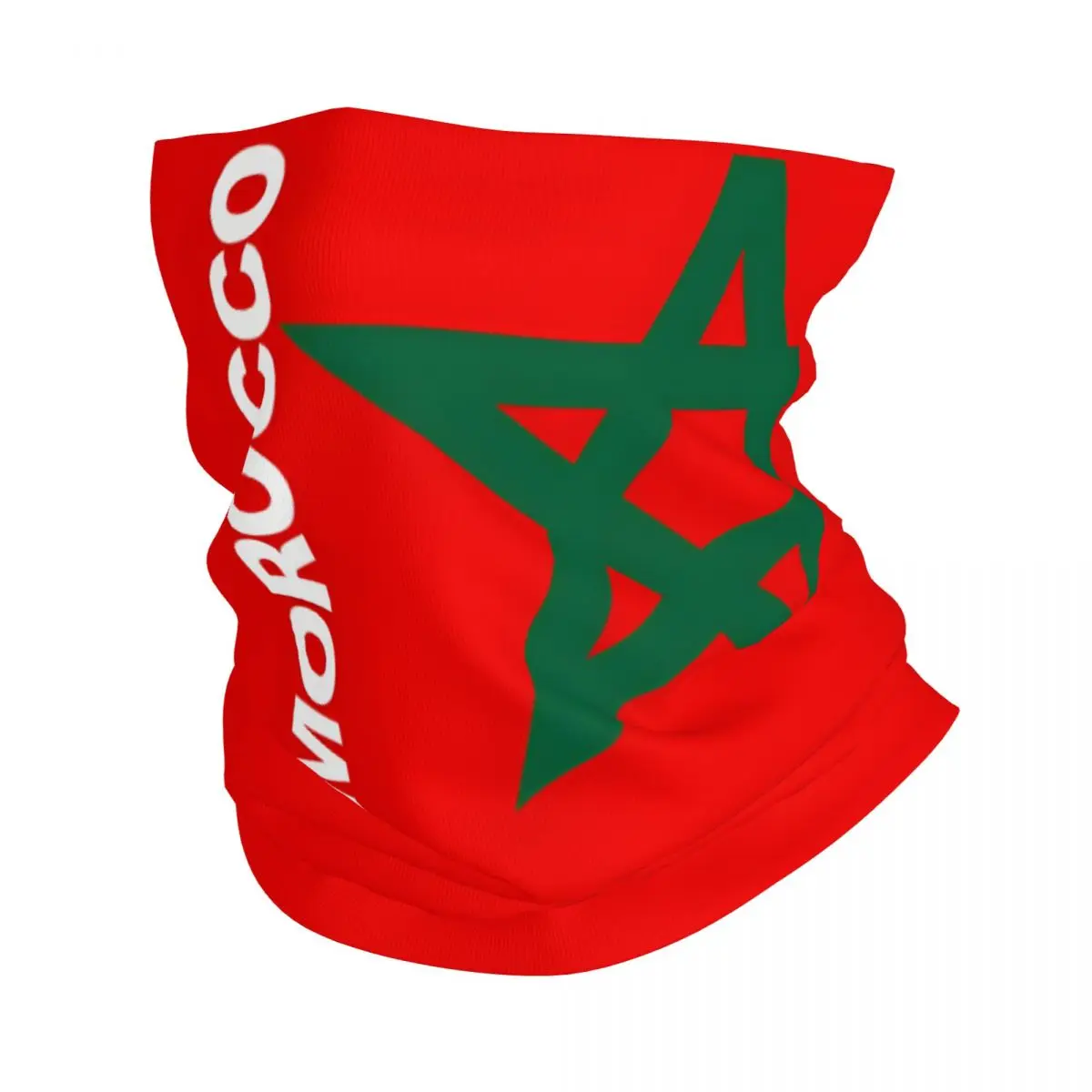 The Star Of The Moroccan Flag Bandana Neck White Scarf Multi-use Headwear Fishing Unisex Adult Winter